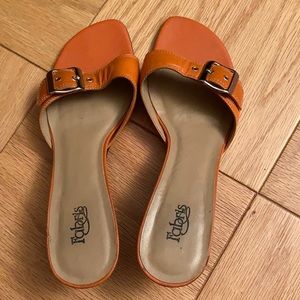 Fabris  backless bucket sandals